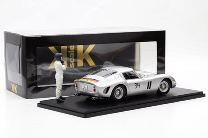 1:18 Ferrari 250 GTO #34 DMV-Avus Berlin 1963 H. Cordes mit Figur KK Scale