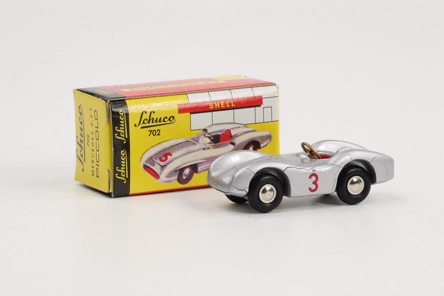 1:90 Schuco Piccolo Mercedes-Benz 702 2,5 l #3 metallic-silber gebraucht