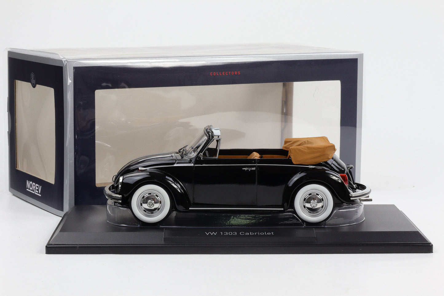 1:18 Norev VW 1303 Käfer Beetle Cabriolet 1973 schwarz 188533