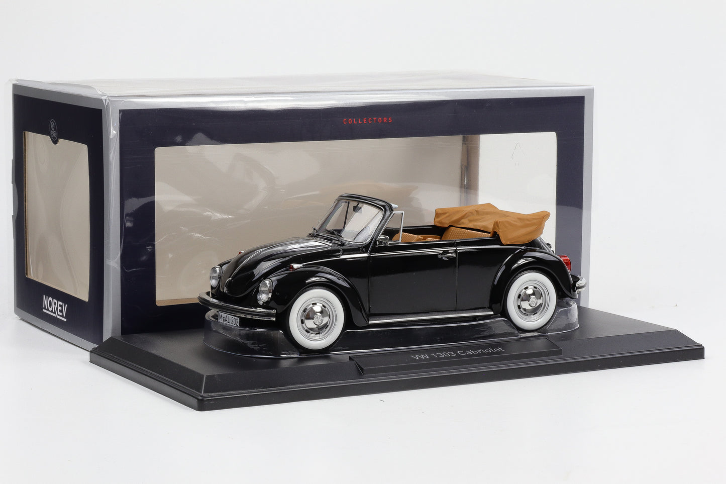 1:18 Norev VW 1303 Käfer Beetle Cabriolet 1973 schwarz 188533