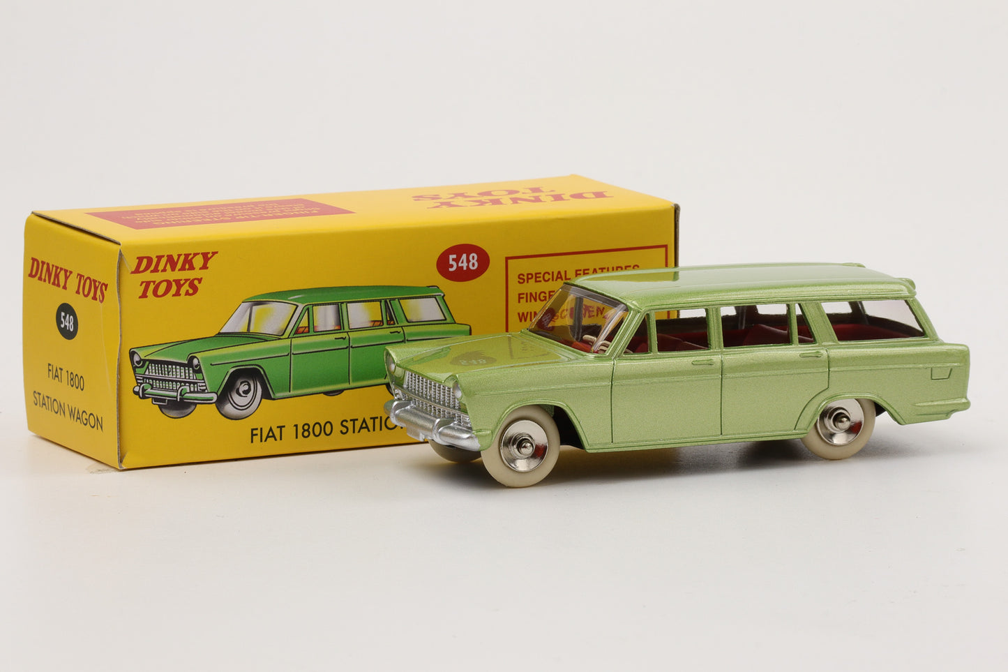 1:43 Dinky Toys Fiat 1800 Station Wagon 1962 grün metallic Norev 548