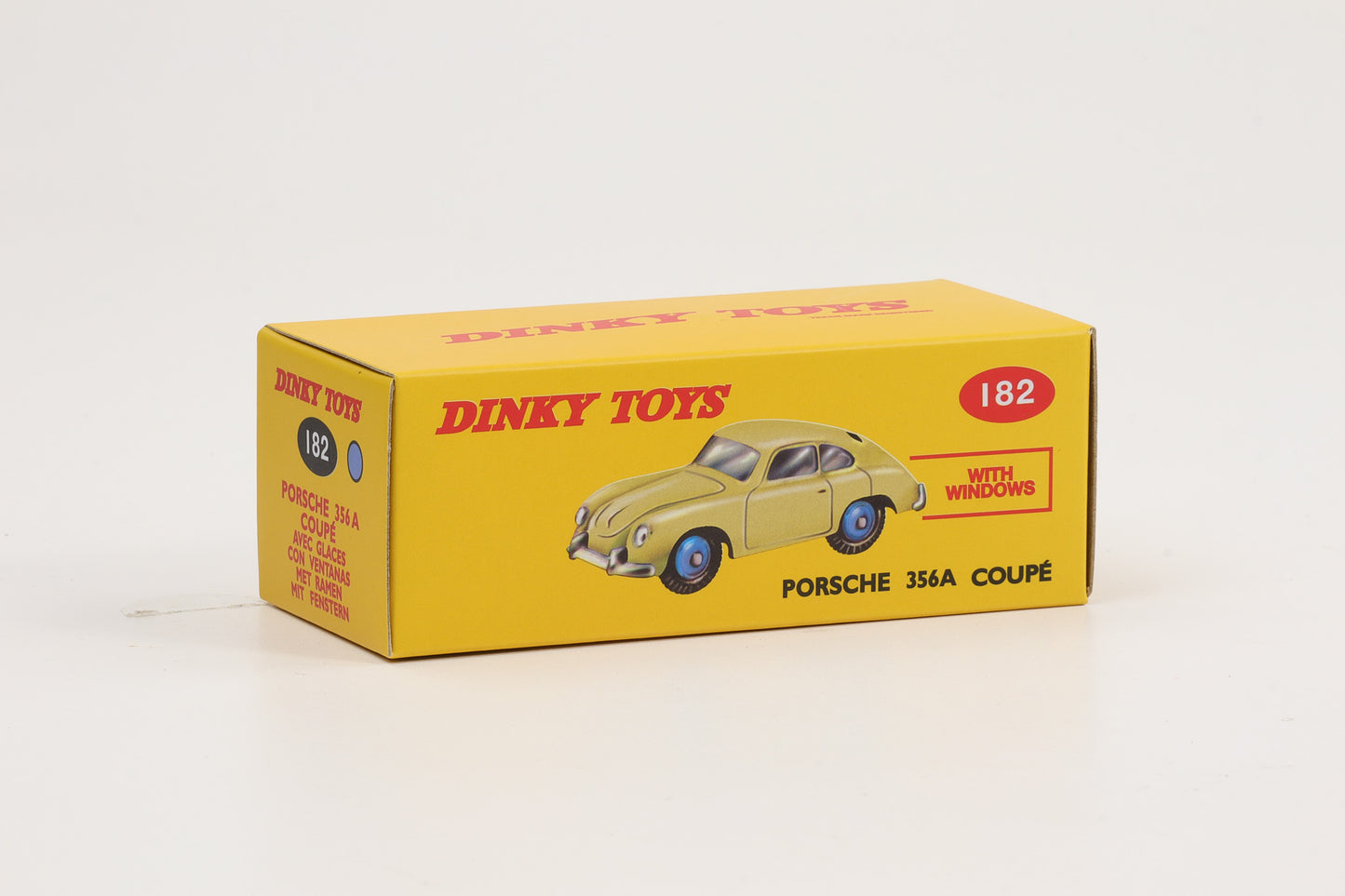 1:43 Dinky Toys Porsche 356A Coupe 1958 blau mit Fenster Norev 182