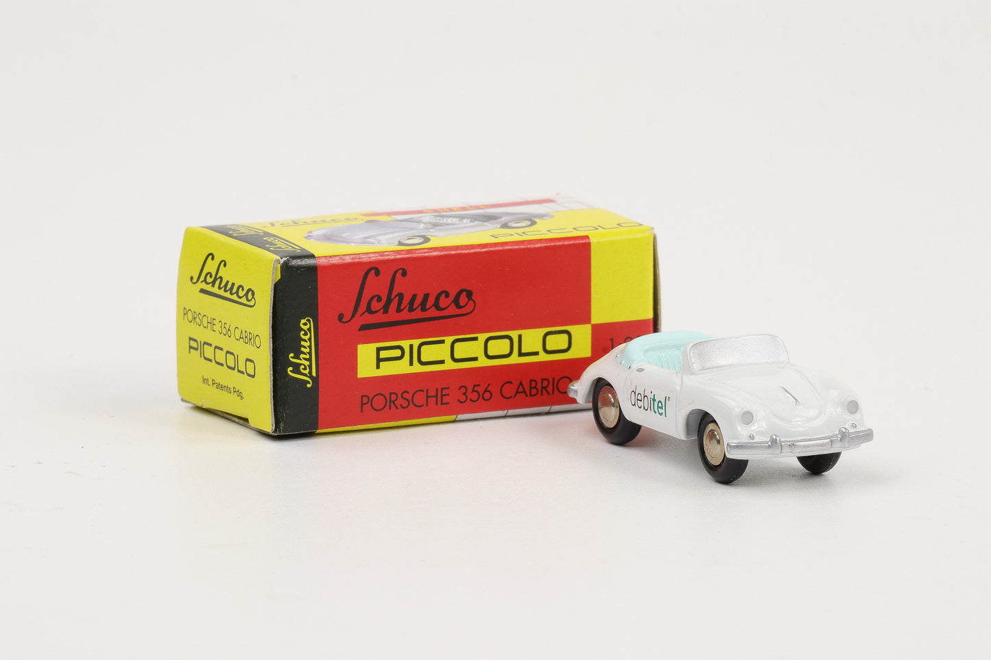 1:90 Schuco Piccolo Porsche 356 A Cabrio debitel weiß Art.Nr. 01671
