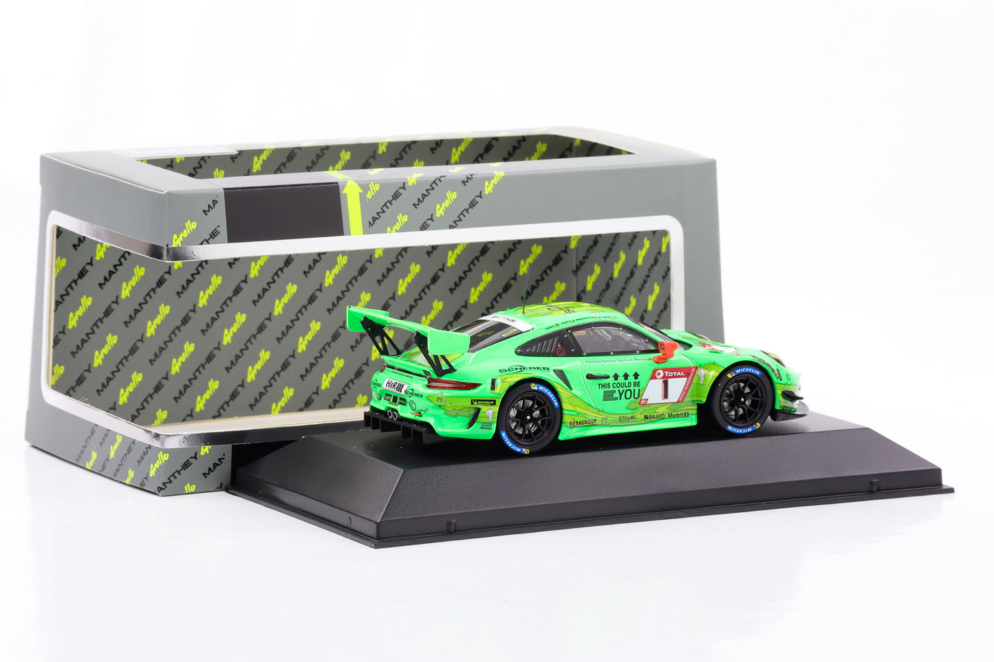 1:43 Porsche 911 991 II GT3 R #1 24h Nürburgring 2019 Manthey Grello Racing IXO