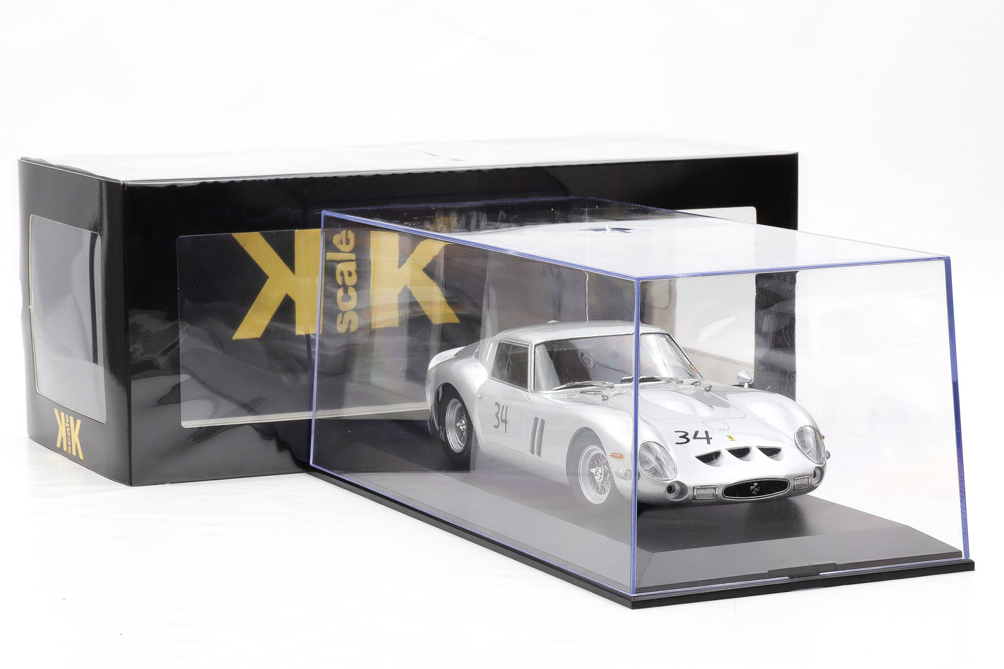 1:18 Ferrari 250 GTO #34 DMV-Avus Berlin 1963 H. Cordes KK Scale + Vitrine