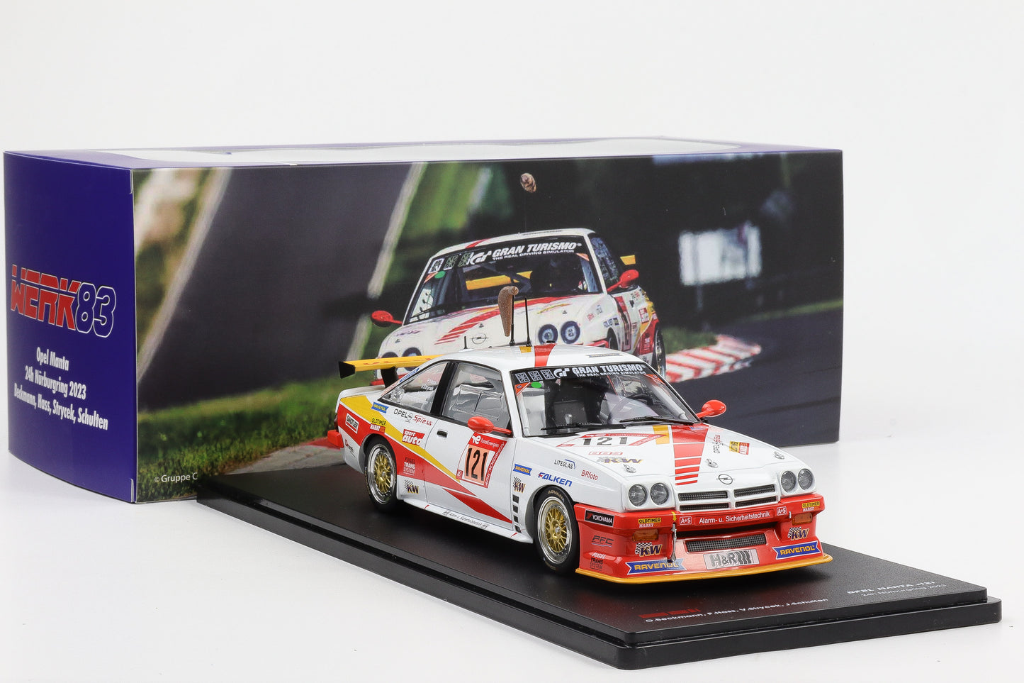 1:18 Werk83 Opel Manta B2 #121 Spiess Fuchsschwanz 24h Nürburgring 2023