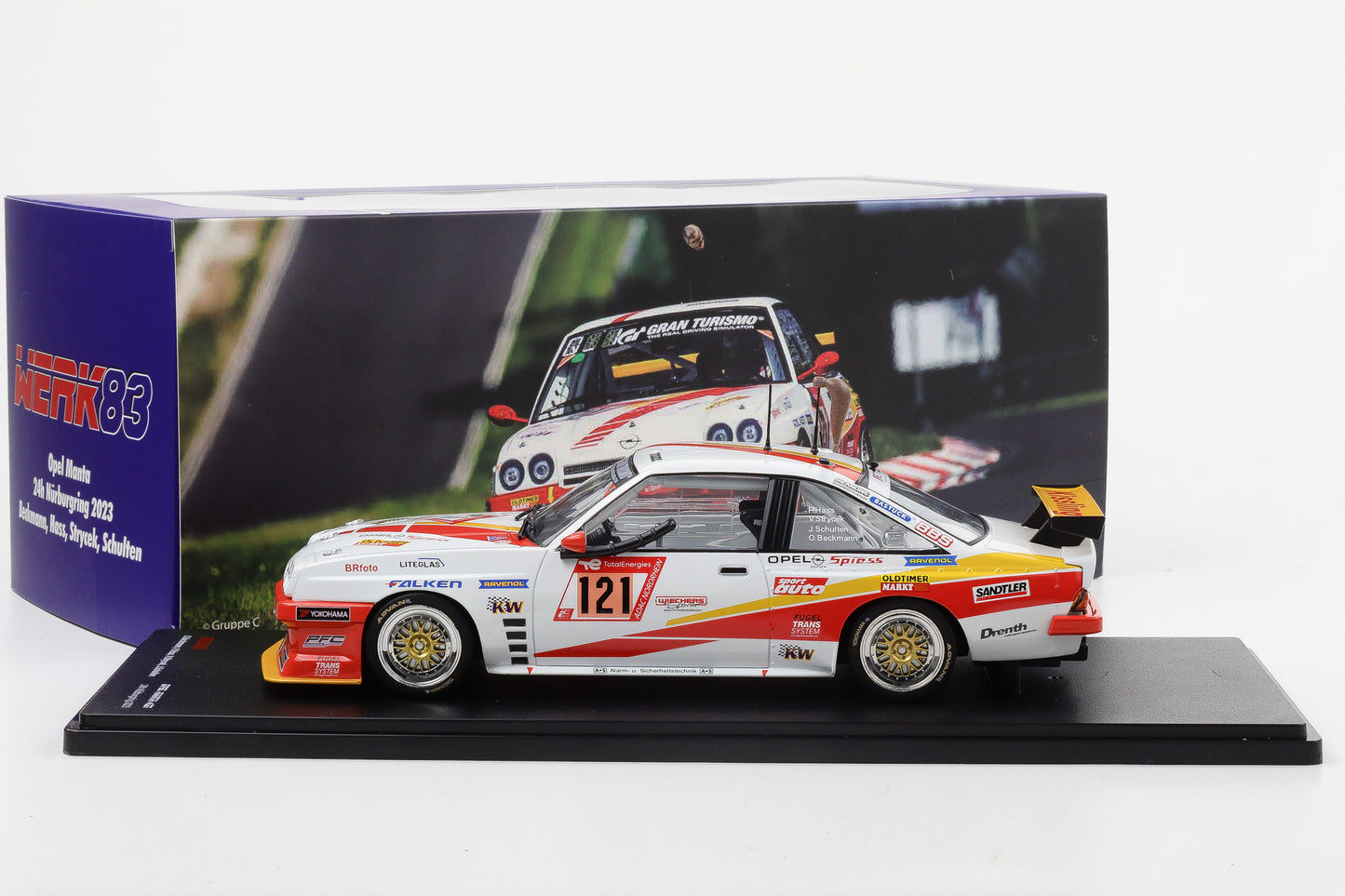 1:18 Werk83 Opel Manta B2 #121 Spiess Fuchsschwanz 24h Nürburgring 2023