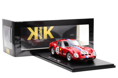 1:18 Ferrari 250 GTO #19 2nd 24h LeMans 1962 Guichet, Noblet KK Scale + Vitrine