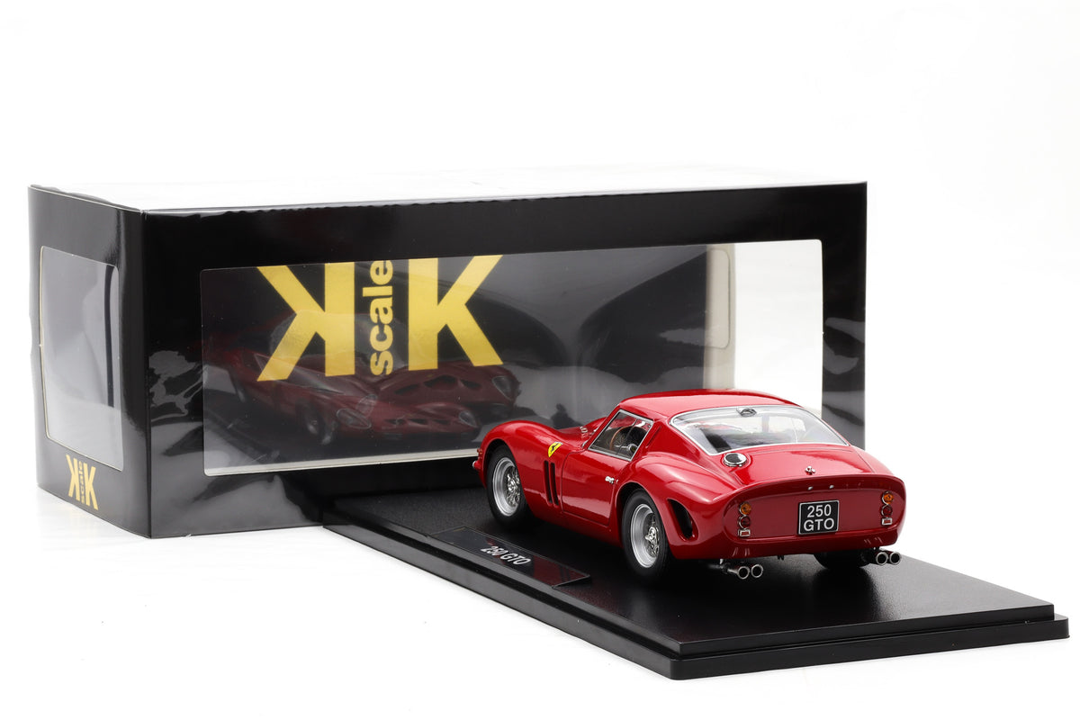 1:18 Ferrari 250 GTO 1962 Gran Turismo Omologato rot KK-Scale + Vitrine