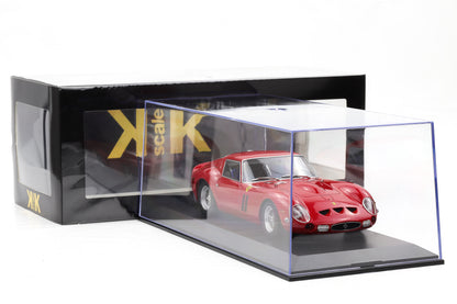 1:18 Ferrari 250 GTO 1962 Gran Turismo Omologato rot KK-Scale + Vitrine