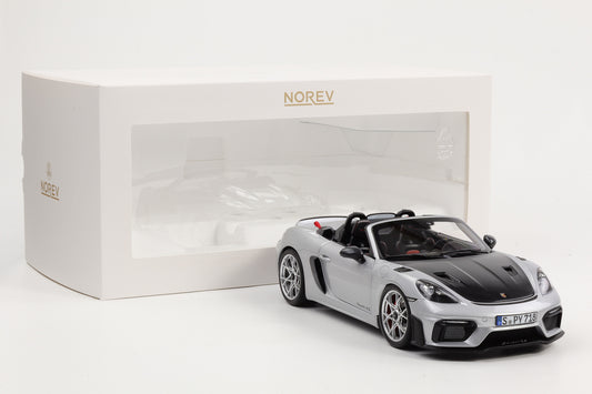 1:18 Norev Porsche 718 RS Spyder 2023 Weissach GT-silbermetallic 187270