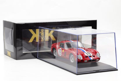 1:18 Ferrari 250 GTO #19 2nd 24h LeMans 1962 Guichet, Noblet KK Scale + Vitrine