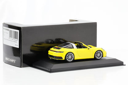 1:43 بورش 911 992 تارجا 4 4S 2020 سباق أصفر Minichamps