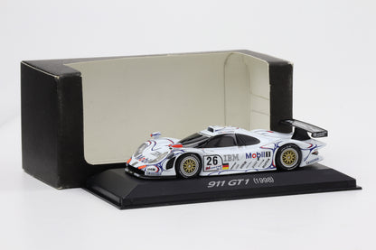 1:43 Minichamps Porsche GT1 Black Window Winner 24H Le Mans 1998 WAP