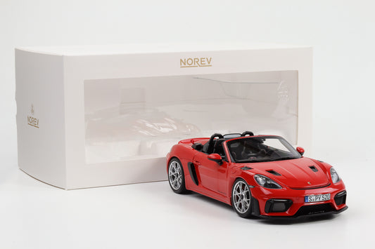 1:18 Norev Porsche 718 RS Spyder 2023 indisch rot full opening 187271