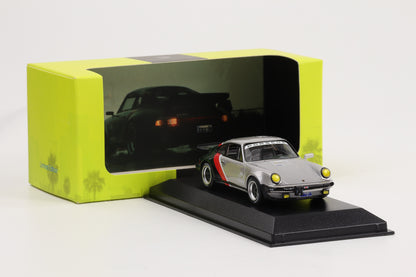 1:43 Minichamps Porsche 930 Turbo 3.0 Cyberpunk 2077 silber-rot-grün Limited Edition