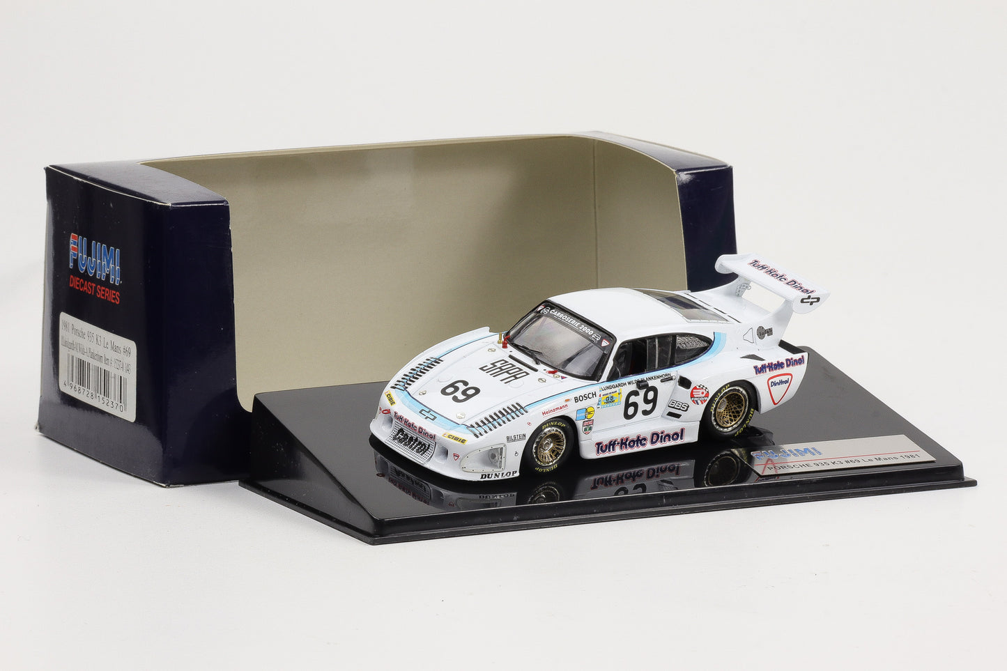 1:43 Fujimi Porsche 935 K3 #69 Le Mans 1984 Lundgardh Wilds Plankenhorn Diecast