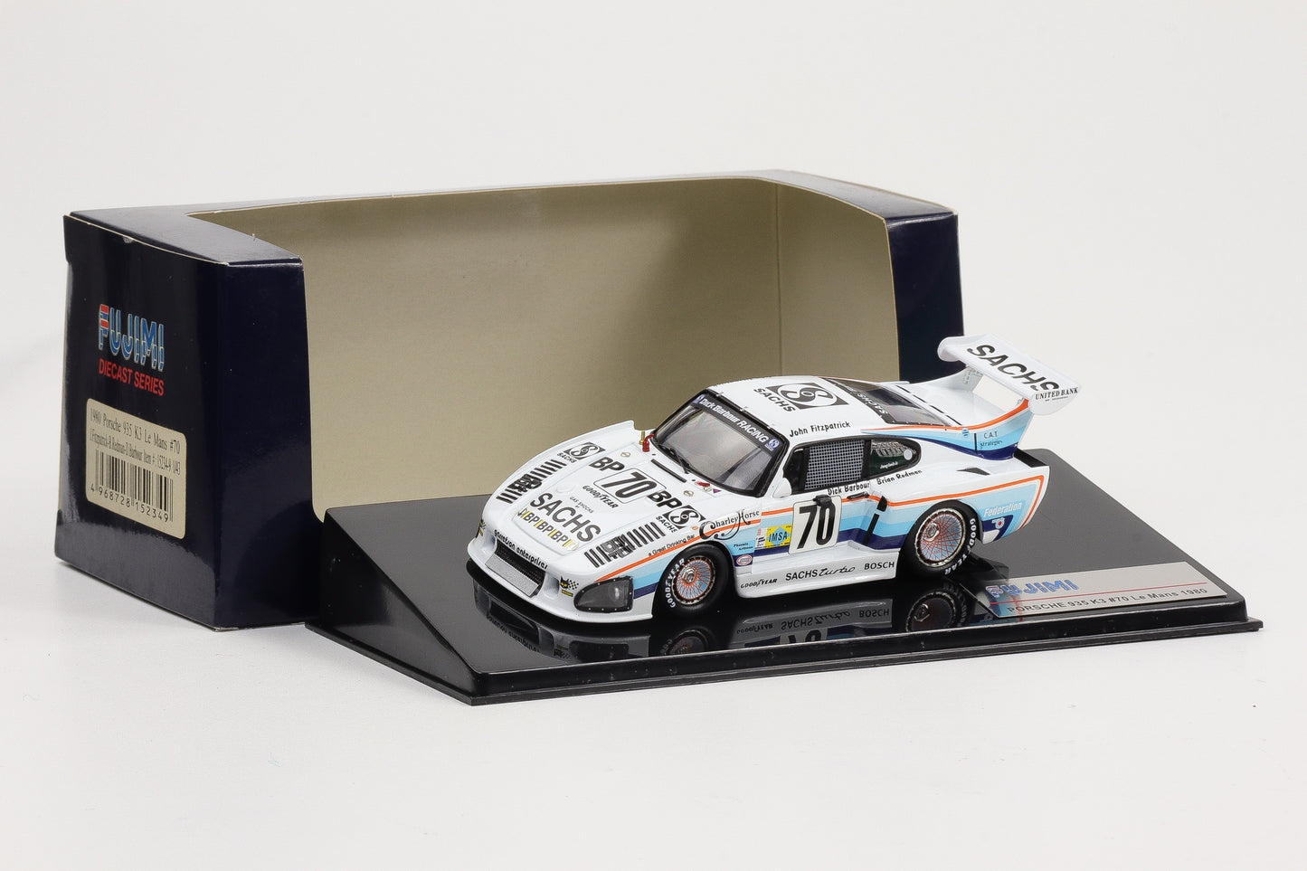 1:43 Fujimi Porsche 935 K3 #70 Le Mans 1980 Fitzpatrick Redman Barbour Diecast