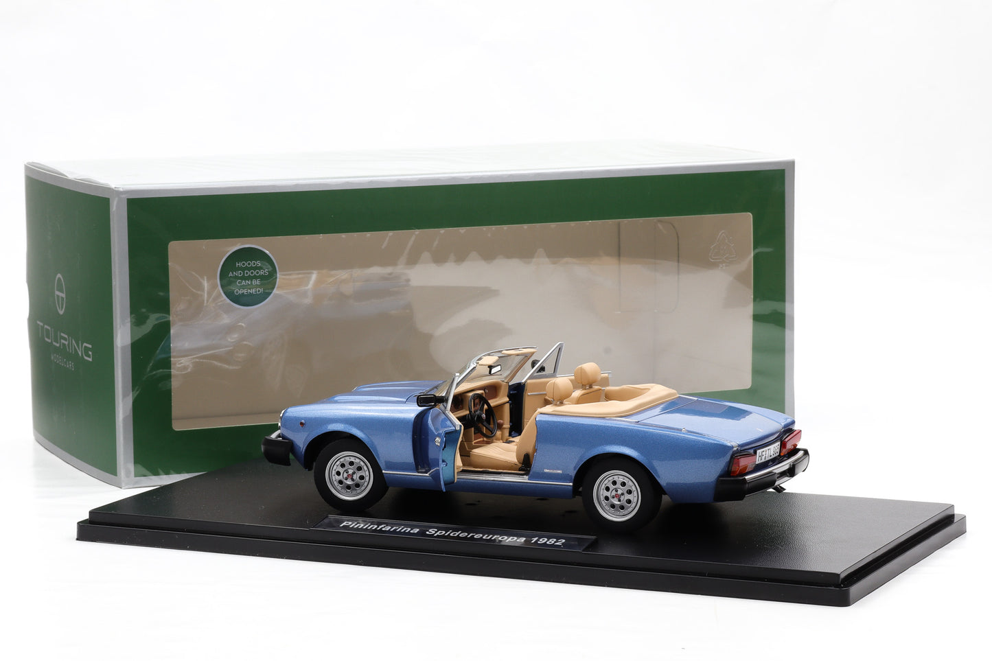 1:18 (Fiat 124 Spider) Pininfarina Spidereuropa 1982 azzuro metallic Touring Modelcars