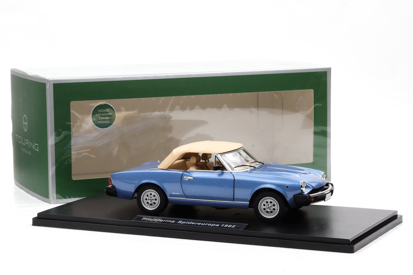 1:18 (Fiat 124 Spider) Pininfarina Spidereuropa 1982 azzuro metallic Touring Modelcars