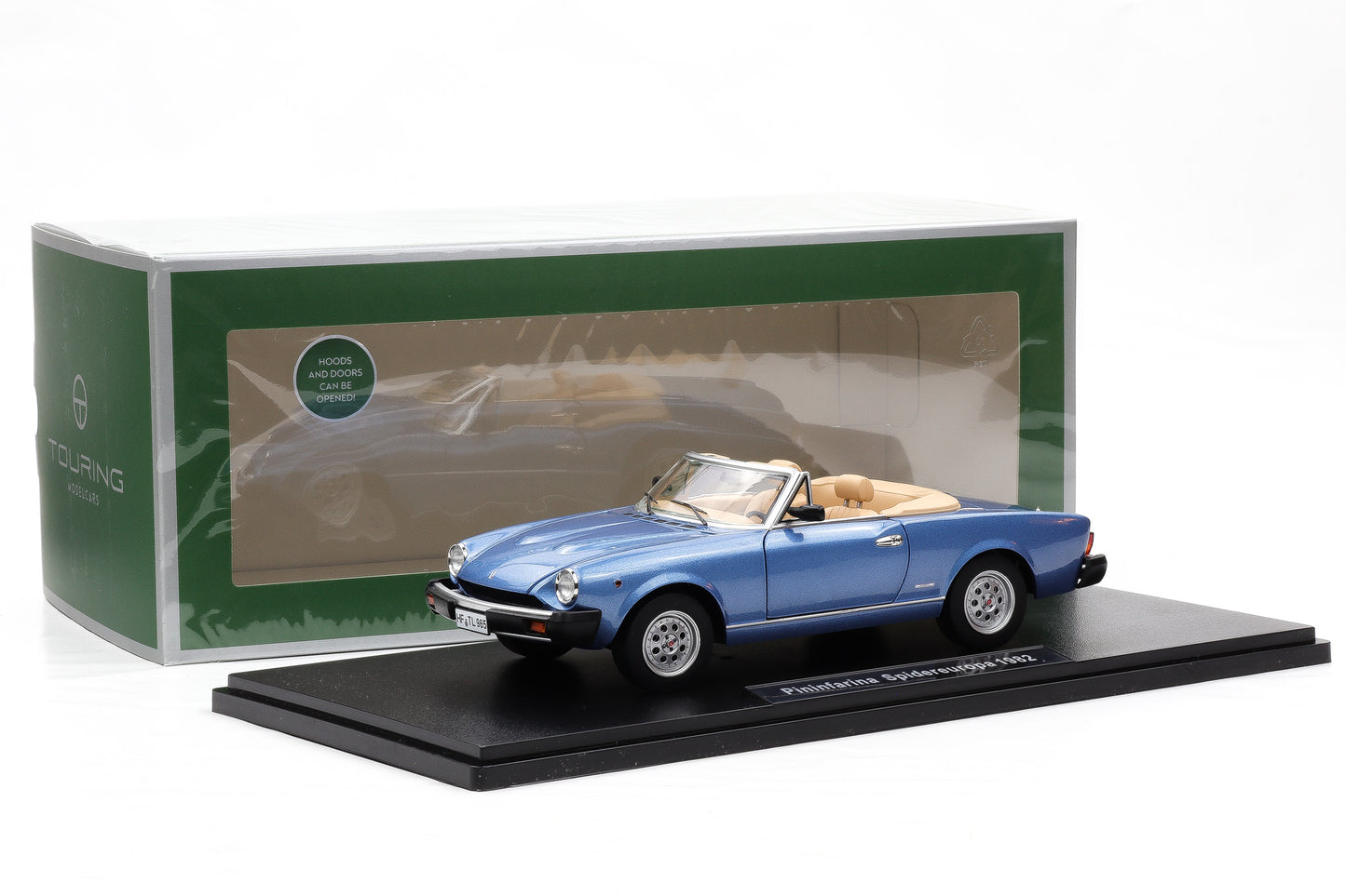 1:18 (Fiat 124 Spider) Pininfarina Spidereuropa 1982 azzuro metallic Touring Modelcars