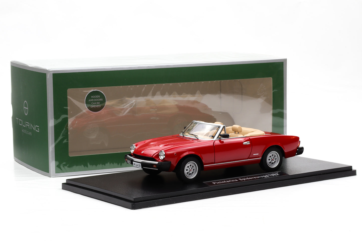 1:18 (Fiat 124 Spider) Pininfarina Spidereuropa 1982 rosso vivo Touring Modelcars