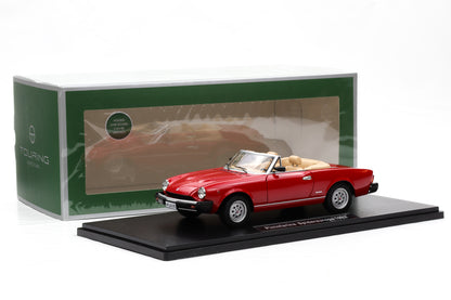 1:18 (Fiat 124 Spider) Pininfarina Spidereuropa 1982 rosso vivo Touring Modelcars