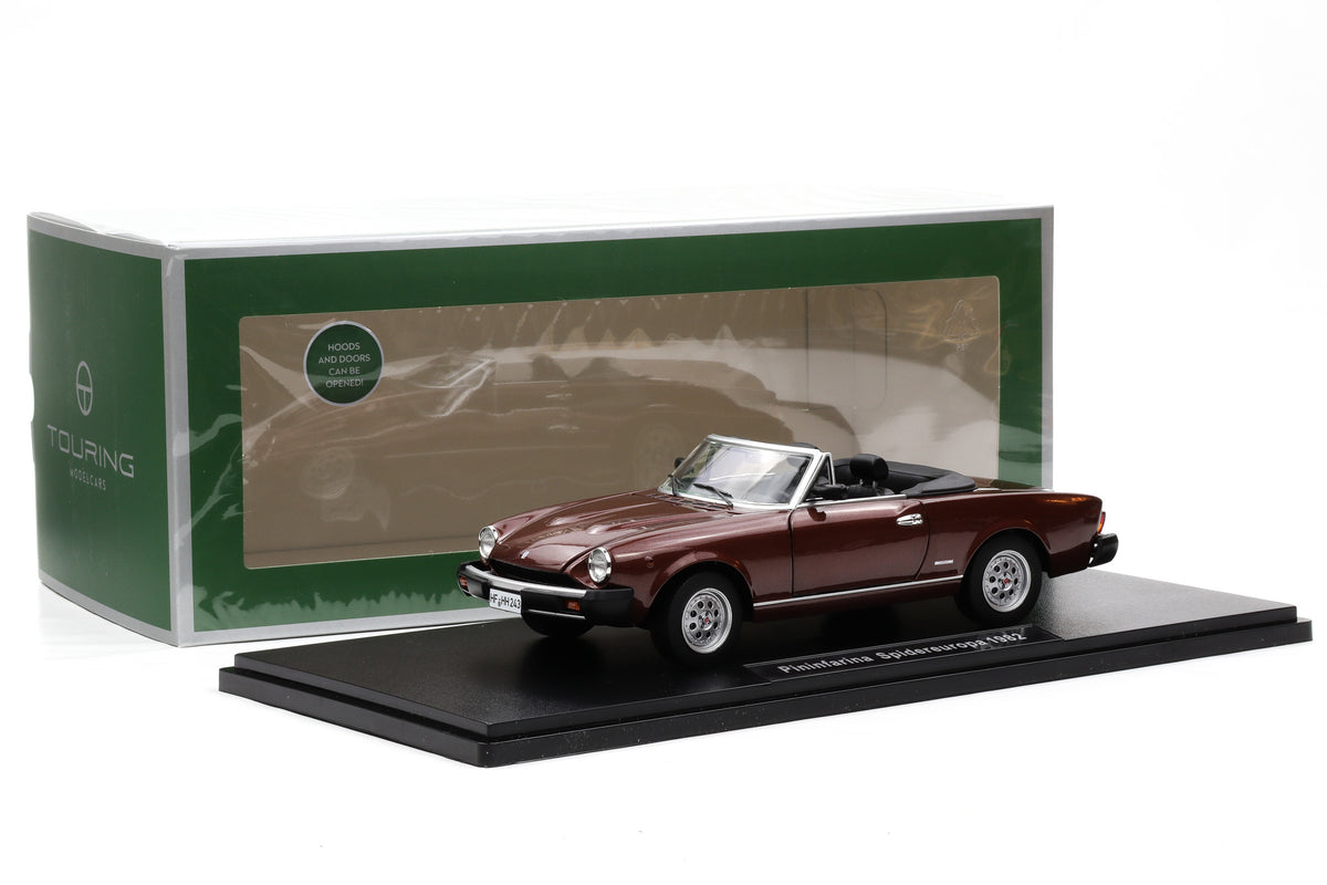 1:18 ( Fiat 124 Spider) Pininfarina Spidereuropa 1982 marrone amaryllis Touring Modelcars