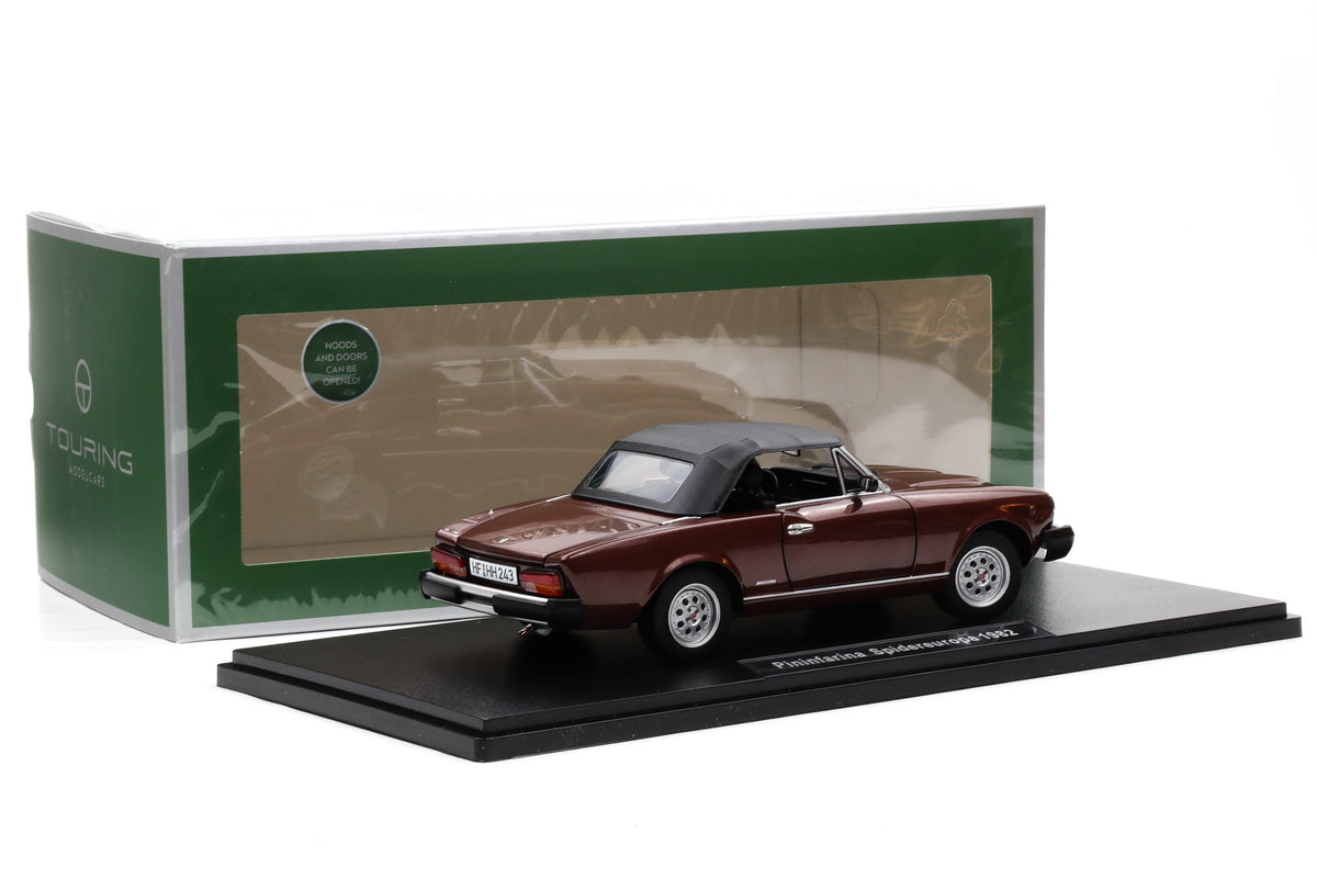 1:18 ( Fiat 124 Spider) Pininfarina Spidereuropa 1982 marrone amaryllis Touring Modelcars