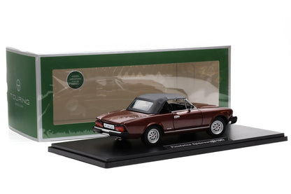 1:18 ( Fiat 124 Spider) Pininfarina Spidereuropa 1982 marrone amaryllis Touring Modelcars