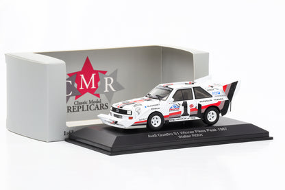 1:43 Audi Quattro S1 #1 Ganador Pikes Peak 1987 Walter Röhrl CMR diecast