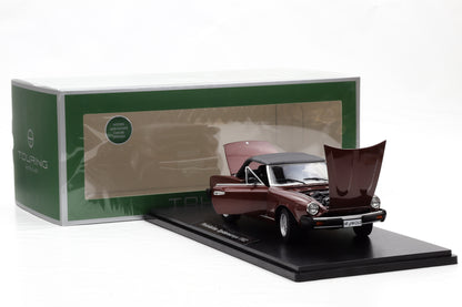 1:18 ( Fiat 124 Spider) Pininfarina Spidereuropa 1982 marrone amaryllis Touring Modelcars