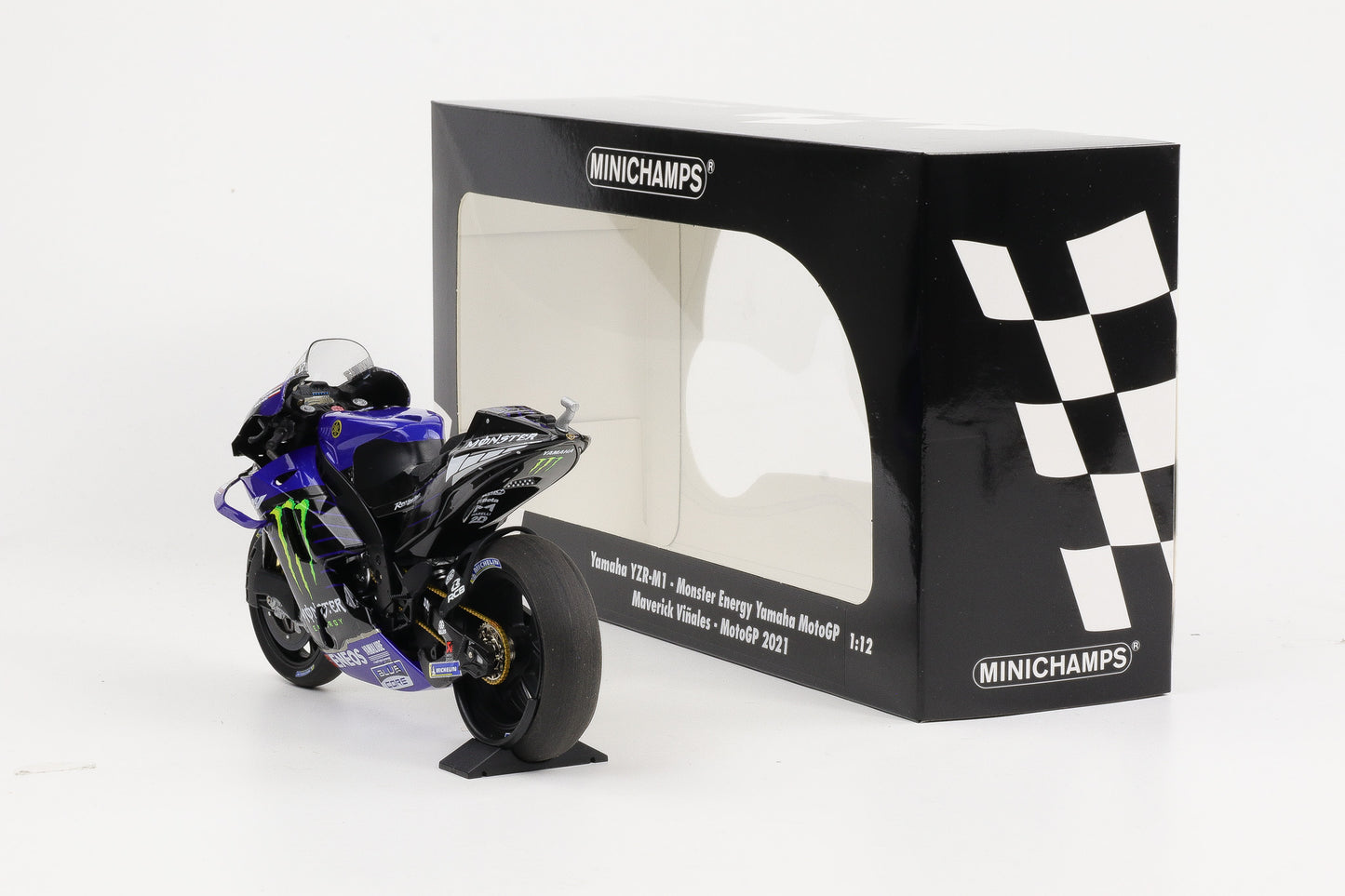 1:12 Yamaha YZR-M1 Monster Maverick Vinales MotoGP 2021 Minichamps