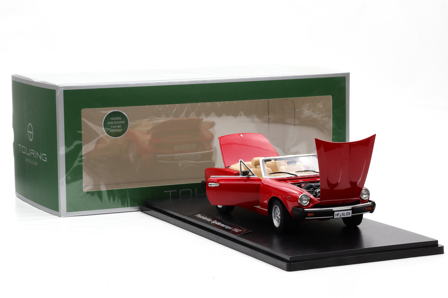1:18 (Fiat 124 Spider) Pininfarina Spidereuropa 1982 rosso vivo Touring Modelcars