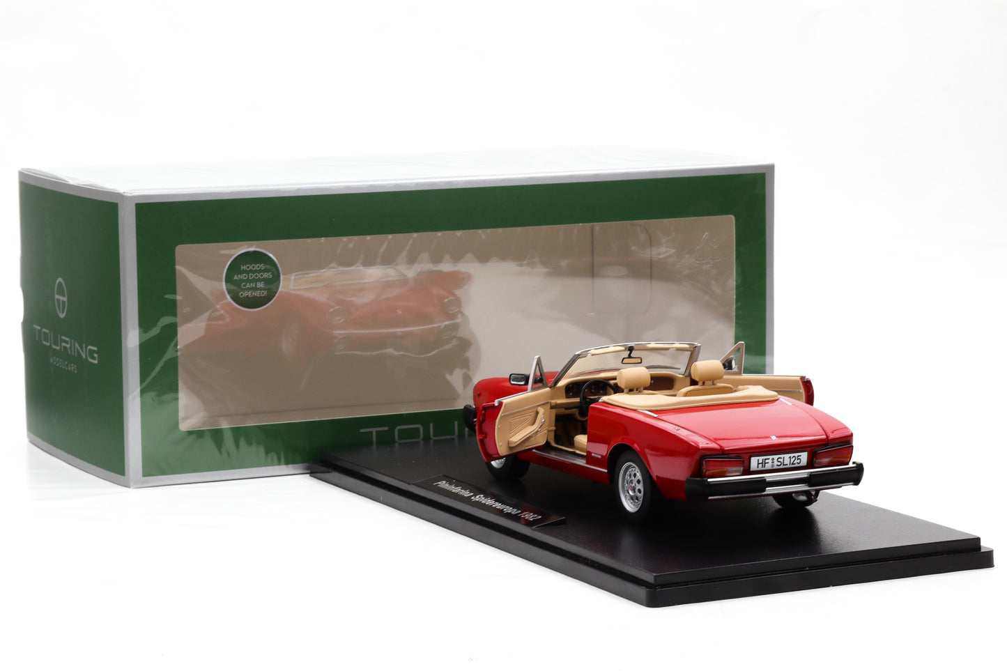 1:18 (Fiat 124 Spider) Pininfarina Spidereuropa 1982 rosso vivo Touring Modelcars