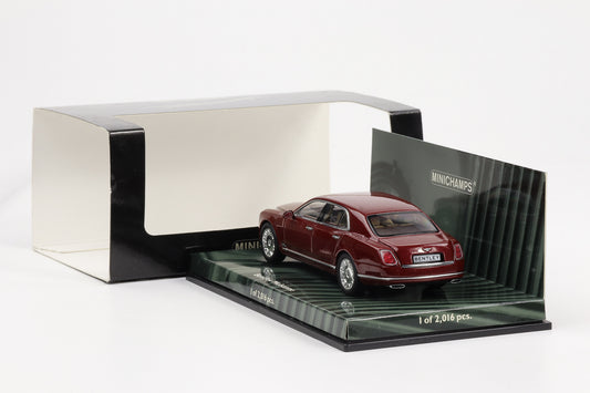1:43 Minichamps Bentley Mulsanne 2010 red metallic - geringe Lackmängel