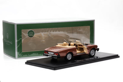 1:18 Fiat 124 Pininfarina Spidereuropa 1982 marrone chiaro Touring Modelcars + Vitrine