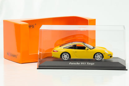 1:43 Porsche 911 997 Carrera Targa 2006 gelb Maxichamps Minichamps