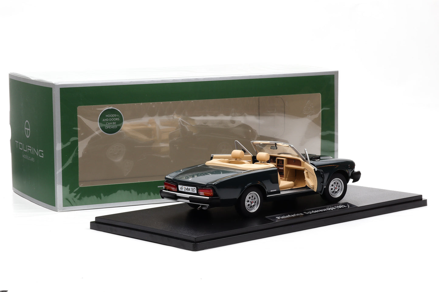 1:18 (Fiat 124 Spider) Pininfarina Spidereuropa 1982 verde scuro Touring Modelcars