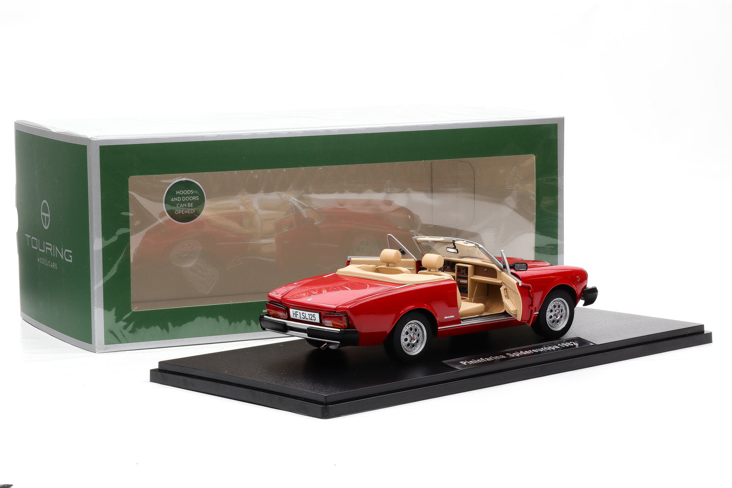 1:18 (Fiat 124 Spider) Pininfarina Spidereuropa 1982 rosso vivo Touring Modelcars
