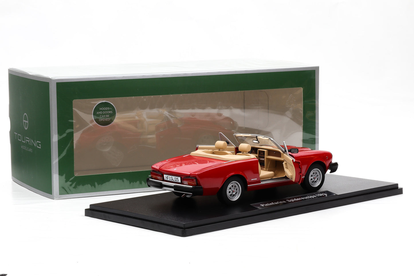 1:18 (Fiat 124 Spider) Pininfarina Spidereuropa 1982 rosso vivo Touring Modelcars