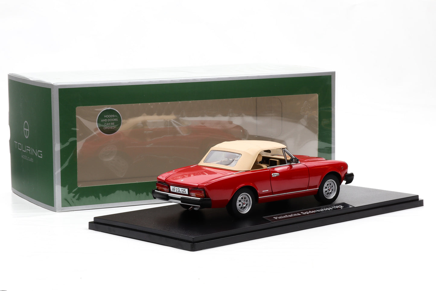 1:18 (Fiat 124 Spider) Pininfarina Spidereuropa 1982 rosso vivo Touring Modelcars