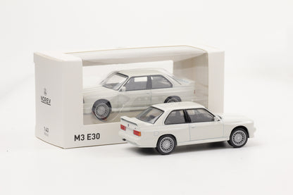 1:43 BMW M3 E30 1986 weiss Norev Jet Car diecast