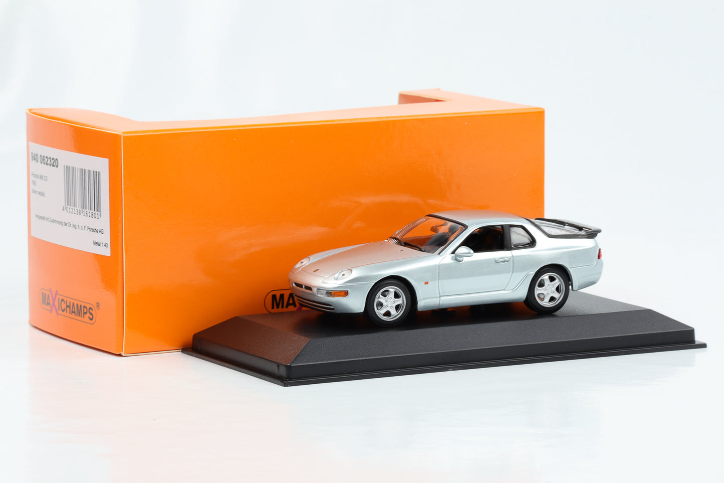 1:43 بورش 968 CS Clubsport فضية 1993 Maxichamps Minichamps