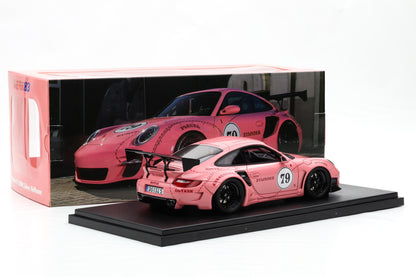 1:18 Porsche 911 (997) Turbo S LBWK Sidney Hoffmann "Die Sau" #79 pink WERK83