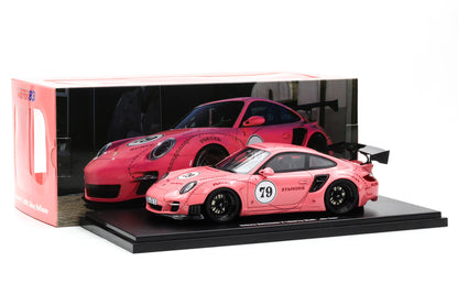 1:18 Porsche 911 (997) Turbo S LBWK Sidney Hoffmann "Die Sau" #79 pink WERK83