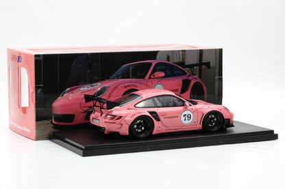 1:18 Porsche 911 (997) Turbo S LBWK Sidney Hoffmann "Die Sau" #79 pink WERK83
