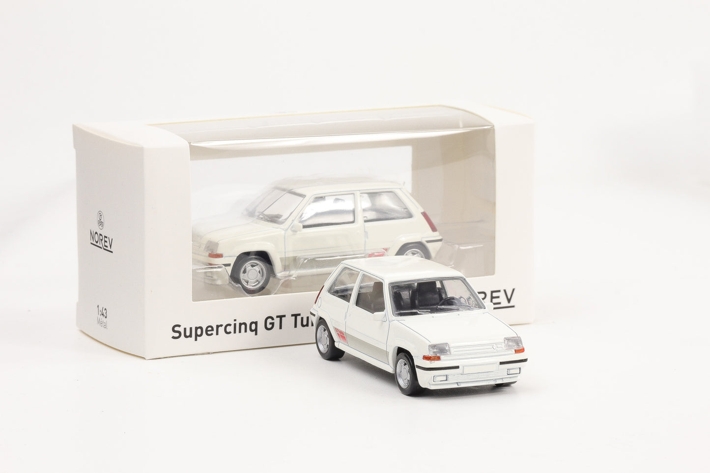 1:43 Renault R5 Supercinq GT Turbo weiss Jet Car Norev diecast 510538