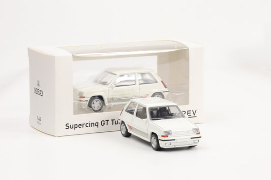 1:43 Renault R5 Supercinq GT Turbo weiss Jet Car Norev diecast 510538