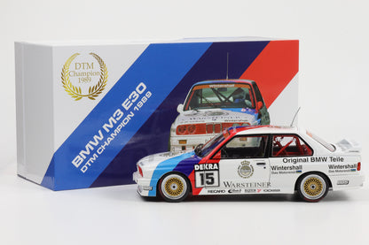 1:18 WERK83 BMW M3 E30 #15 DTM Champion 1989 Ravaglia Warsteiner Collectors box